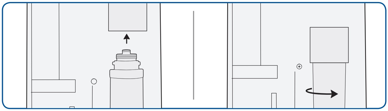 Filterwechsel VARIO - einsetzend des neuen Filters