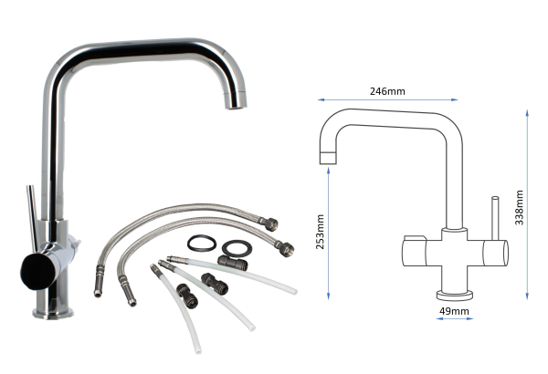 Preview: Details zum Wasserhahn Grandezza U Chrom