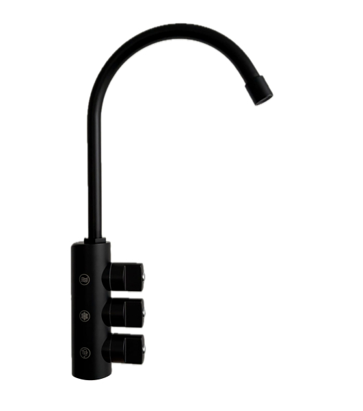 Dreiwege-Soda-Armatur LOOK mattschwarz