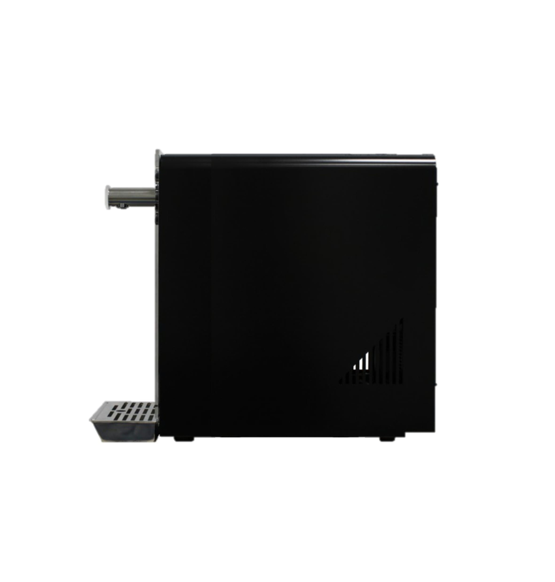 Tafelwassersystem unisoda PIANO Plus schwarz von der Seite